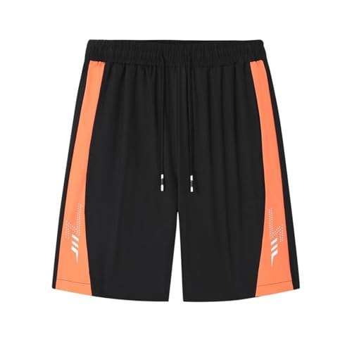 Short sport homme court orange XL pour running et fitness