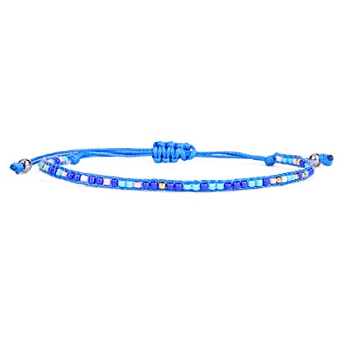 Bracelet en perles bleu pour femme, le bijou ethnique idéal au quotidien