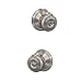 Schlage F51A GEO 619 Georgian Knob Keyed Entry Lock, Satin Nickel