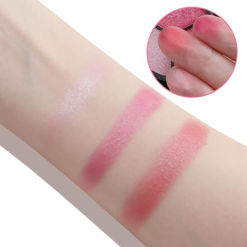 Boobeen 3 Colour Eyeshadow Palette, Highly Pigmented Palette for Make Up, Easily Mixed Powders with Mirror, Party Makeup to Brighten Eyes Area - Image 6