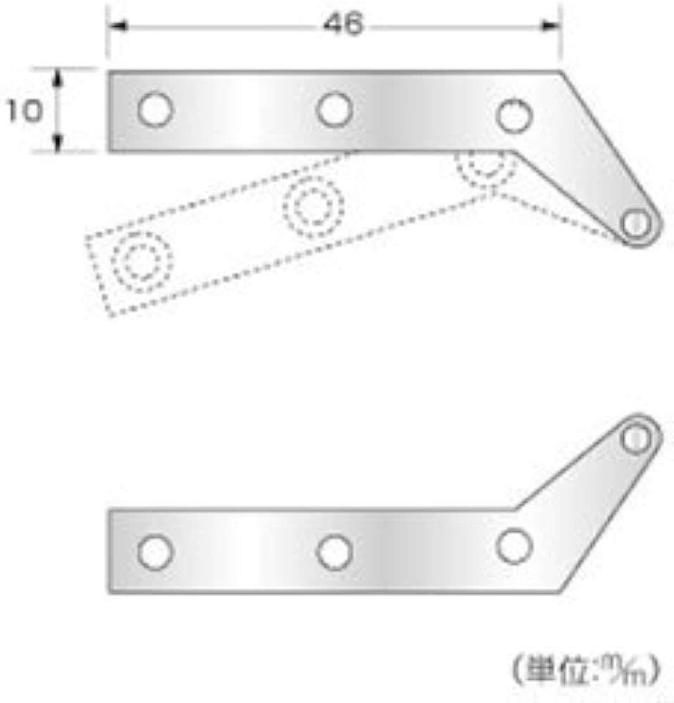 Amazon.co.jp: ハイロジック への字蝶番 (大) P-701 : 産業