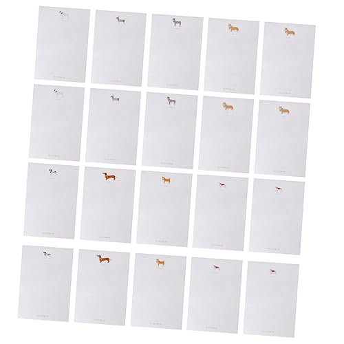 STOBOK 8 papel de carta cachorro kit de sobres de papel escribir papel de papelería papel de escribir con sobres Perros papel de nota de estilo rural papel de escribir de la vendimia