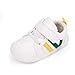 MASOCIO Lauflernschuhe Babyschuhe Junge Mädchen Baby Schuhe Jungen Sneaker Lauflern 6-12 Monate Größe 18 Weiß Grün (Größenkorrektur 19 bis 18)