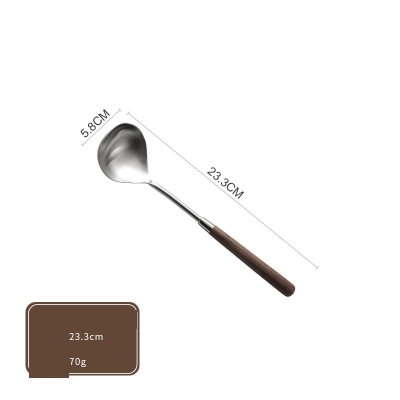 ONUIFIKE Silverware Set, 5/20/30/40/50/60 Pcs 304 Stainless Steel Cutlery Set with Walnut Handle - 3-Piece Dining Set: Spoon, Steak Knife & Fork, Home Cutlery Flatware Set(60 Piece set for 12)