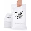 POLYSELLS Thank You Poly Mailers 10x13 inches 100 Pcs Waterproof Self-Sealing Shipping Bags with Handle for Clothing