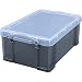 Produktbild Really Useful, Kunststoffbox/Aufbewahrungsbox mit Deckel und Griffen, 9 L anthrazit