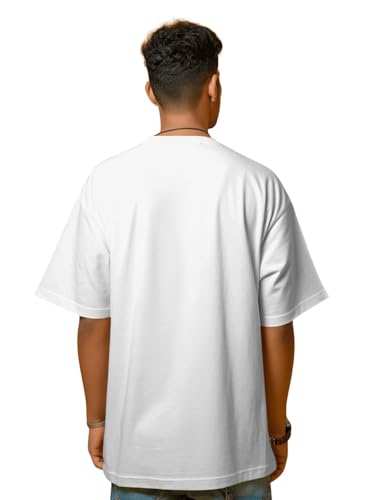 Image of T-Shirt for Men - 100% Cotton Ladakh Motorcycle Rider Half Sleeve Round Neck Graphic Print | Regular & Oversized Fit | 180 /220 GSM | S-5XL | Black, Navy Blue, Olive, Red, White