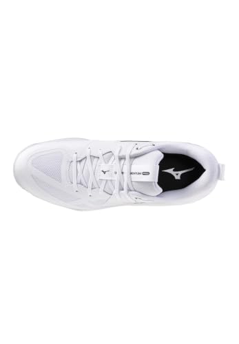 Chaussures de volleyball Unisexe Mizuno Wave Momentum Pro blanchesnoires - vue 7