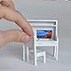 Ciieeo Mini-TV Puppenhaus Zubehör Puppenhaus Accessoires Miniaturfernseher Mini TV Zubehör Puppenstube Fernseher Miniaturmöbel und Accessoires Mini-Retro-Fernseher Puppenhausfernseher pla