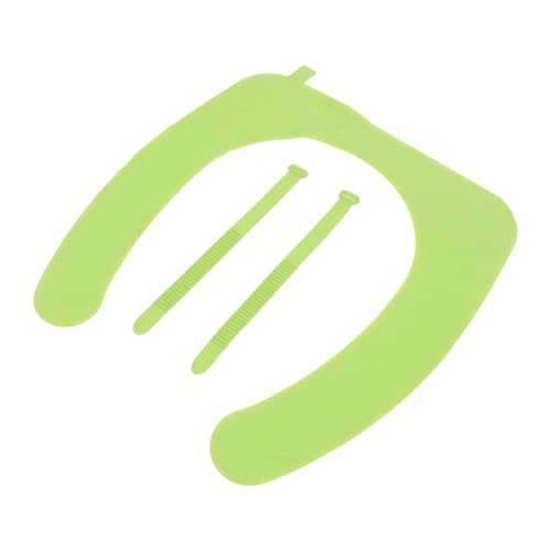 Unomor Silicone Toilet Seat Cover Mat Washable Reusable Bathroom Protector Light Green Closestool Pad for Home Use Soft and Comfortable for Everyday Convenience