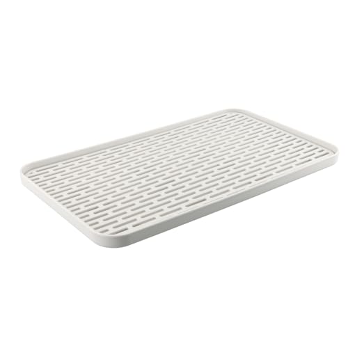 volumoon 39x22,5 cm Égouttoir à Vaisselle 2 Étages, Plateau en Plastique pour Égouttoir à Vaisselle de Cuisine, Plateau à Thé pour Tasse, Support...