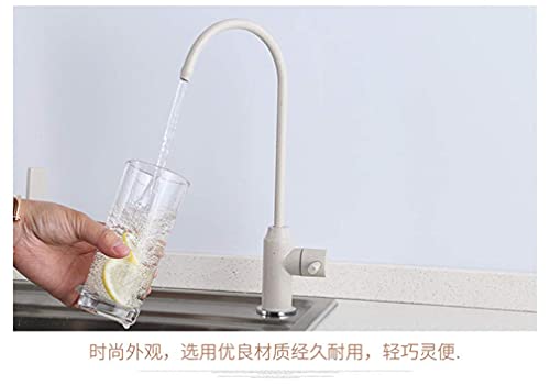Robinets de filtre à eau potable avec rotation libre 360 et mitigeur beige - 3
