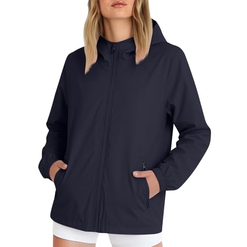 Chaqueta corta mujer impermeable de gran tamaño para protegerte del viento
