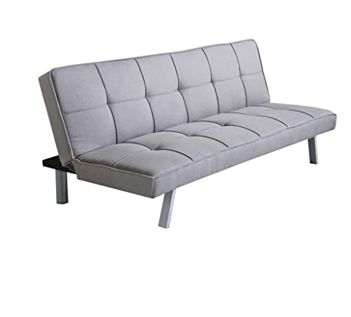 Canapé lit Aaron en tissu 178 x 80 x 71 cm Gris HF807089