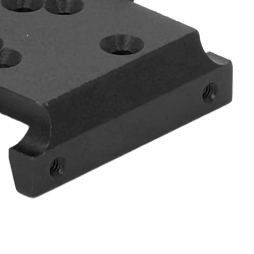 Rankomu Płyta mocująca skrzyni biegów średniej redukcji, kompaktowa skrzynia biegów ze stopu aluminium, płyta stała do samochodu HOBBYPLUS 1/18 4WD CP18P RC, czarna