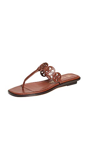Tory Burch Women s Tiny Miller 10mm Thong Sandals, Burnt Cuoio, Brown, 7 Medium US