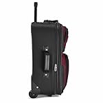Travel Select Amsterdam Softside Expandable Luggage with Rolling Wheels, Burgundy, 2-Piece Set (15/21) - Image 3