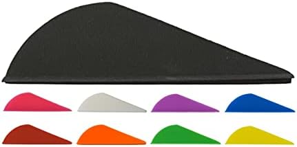 Sierra Archery Arrow Vanes 2.0” | High Profile Fletches | for Hunting, 3D, Target Archery or Crossbows| 50 Pack (Black)