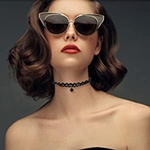 15pcs Black Classic Choker Necklace Set for Women Girls, Material of Velvet Layered Chokers Necklaces, Pearl Shell Beaded Stretch Clavicle chain, Lace Choker, Party Dress Decoration, Gift for Ladies