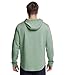 Fioboc Men's Green XL Oversized Hooded Sweatshirt with Curved Hemline and Kangaroo Pocket