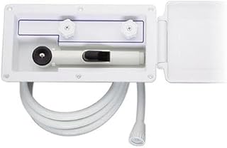 Attwood 4131-4 Aft-Deck Hot and Cold Freshwater Exterior Boat Shower Box Kit