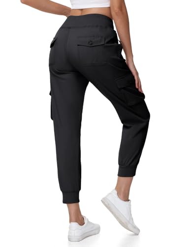TBMPOY Womens Cargo Work Joggers Hiking Lightweight Pant Casual Travel Sweatpant Quick Dry Outdoor Trip Travel 6 Pockets