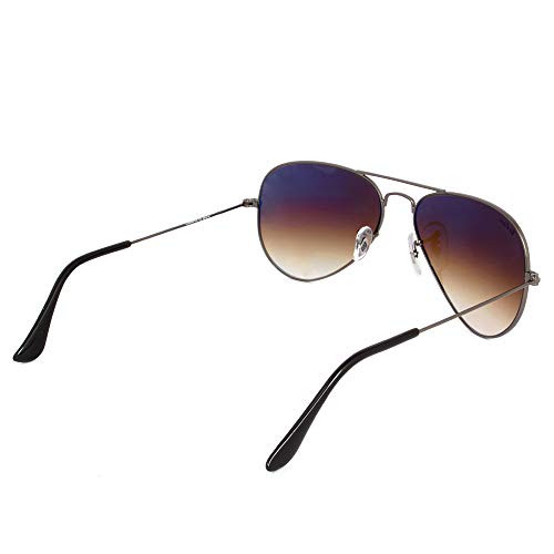 Image of Lee Cooper Gradient Aviator Unisex Sunglasses - (LC9000FOA C1 62|62|Grey Color Lens)