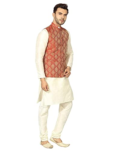 Image of Men's Kurta Pyjama with Nehru /Modi Jacket