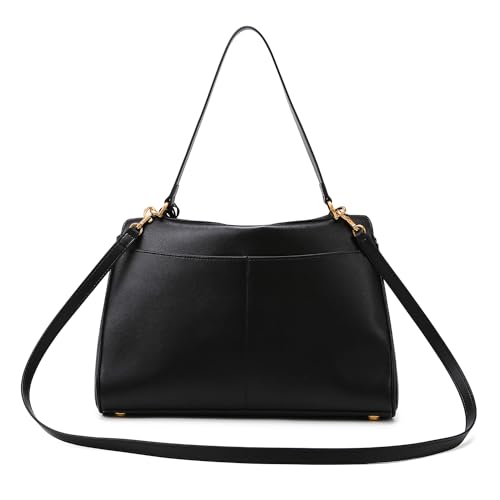 Image of Slouchy Luxury Tote Bag with Soft PU Leather,Top Handle Bag,Large Capacity Shoulder Bags for Women