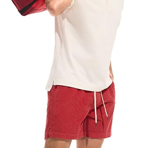 Shorts casuales de pana para hombre talla Medium miniatura 2