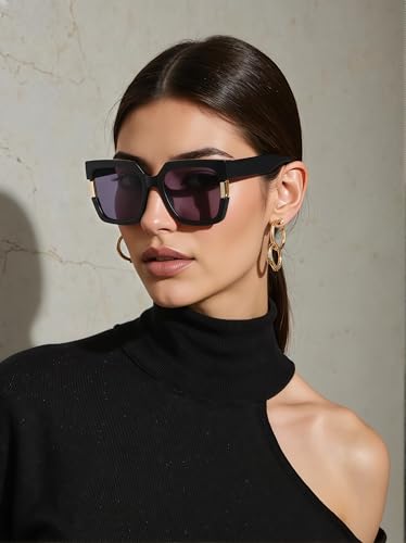 Sunglasses for Women Square Oversized Trendy Driving Womens Sunglasses Travel Mens Sun Glasses