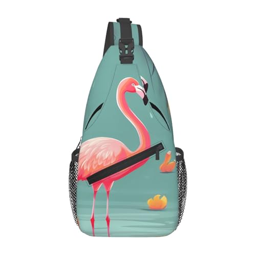 Bolsa cruzada de pecho para hombre negra tipo sling