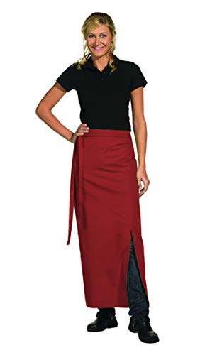 Leiber Bistroschürze mit Gehschlitz 100x100cm,Bordeaux