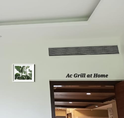 Image of Aluminium Powder Coated liner Grill, Grill for duct,ac jali, hvac, ventilation grill, home grill, ac louver grill,Return Air Grill for Wall, Sidewall and Ceiling (WHITE, 18 inch*12 inch)