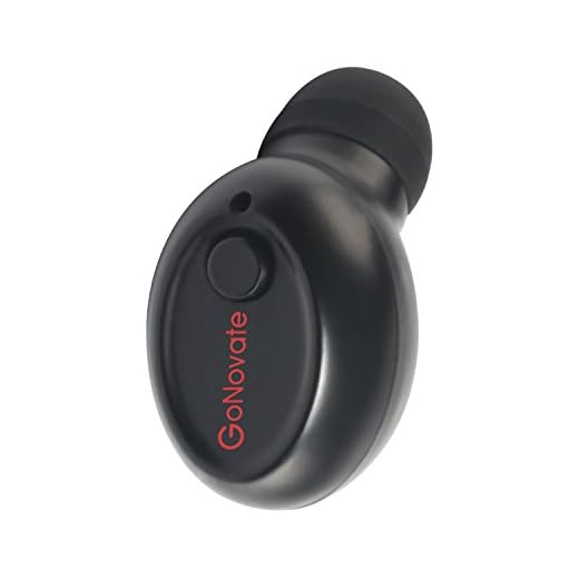 GoNovate G8 Bluetooth Earpiece Wireless Headphone Mini Invisible Earbud, 6 Hrs Playtime 2 Magnetic USB Chargers Tiny Smallest Headset Single Car Earphone with Mic for iPhone Samsung Galaxy (1 Piece)