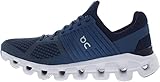 Engineered and stretchable mesh upper with synthetic overlays