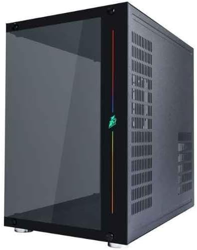1st Player Steampunk SP8 - Gaming Case - Panoramic Tempered Glass - Dual Chamber - RGB Front Panel - USB 3.0 - Mid Tower ATX - Black: image 1 of 7