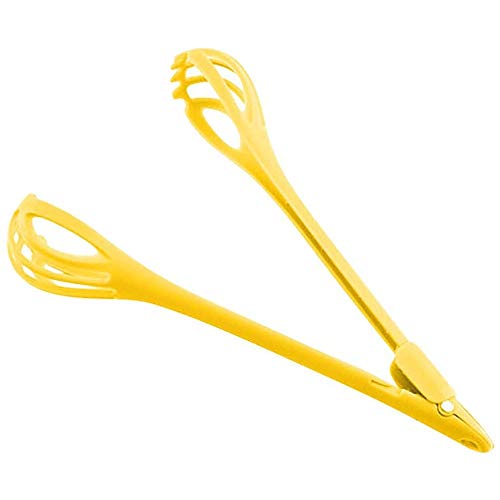 Hand Food Clip Multi-function Egg Beater Handheld Egg Whisk Kitchen Utensils Bread Clip Mixer for Cooking Baking Blending, Yellow
