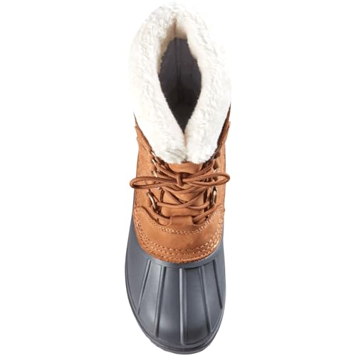 Baffin Women's CANADA Winter Boots | Waterproof Insulated Leather Boots for Cold Weather | Faux-Fur Collar & GelFlex Midsole3