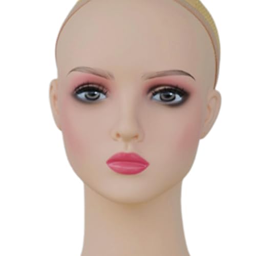 Maniquí de PVC resistente para exhibir pelucas y gorros en tiendas, Style D 2