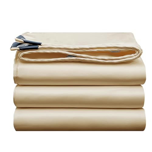 Lona impermeable de PVC beige multiusos para camping y barcos 2