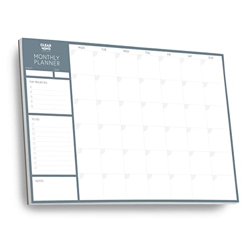 A3 Monthly Planner Desk Pad Undated Calendar by Clear Mind Concepts