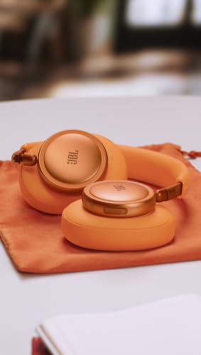 Image of JBL New Live 780NC, Advanced Noise Cancellation 2.0 Wireless Headphones, Technology (BT 6.0, Auracast, Hi-Res, LDAC, Spatial Sound, 6-mic, AI-Trained Algo) 80H Battery, 2Yrs* Warranty, Orange
