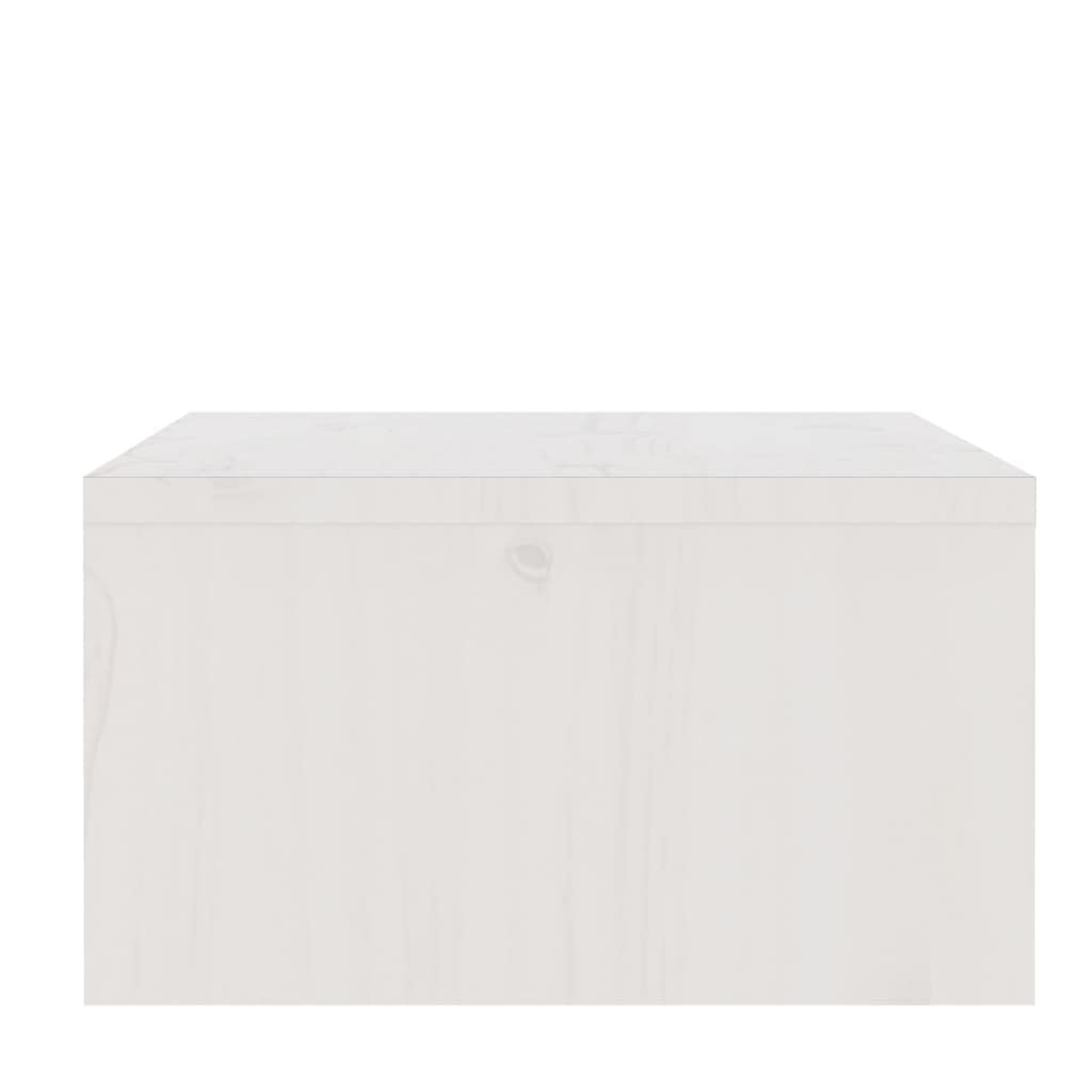 Supporto per Monitor,Supporto per computer tavolo consolle tv Mobile portaoggetti Adatto a soggiorno, camera da letto, studio, salotto Bianco 100x27x15 cm Legno Massello di Pino