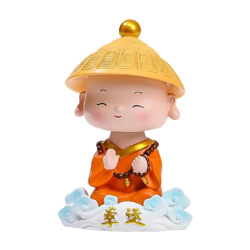 Figurine de moines en résine stable pour réduire le stress au volant