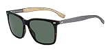 Hugo Boss BOSS Men's 0883/S Square Sunglasses, Dark Havana/Gray Green, 56 mm