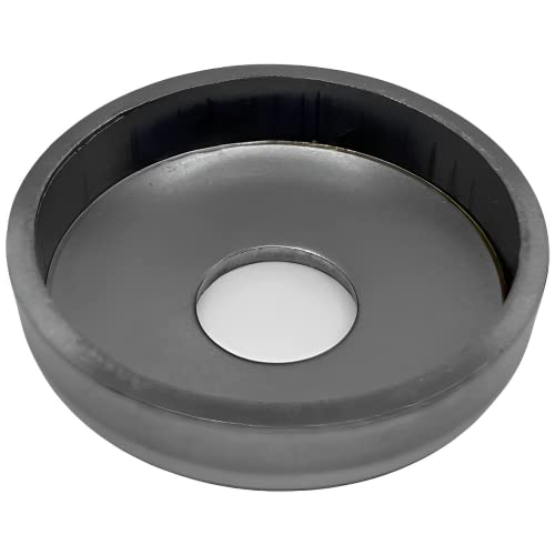 Project Patio Steel Weld On Cup Feet Replacement Cap Parts For Wrought Iron Furniture Legs - 1.5 Inch - 4-Pack #TOP2