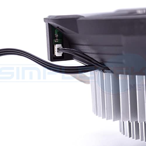 Ventilateur CPU résolvant les surchauffes PC avec son grand format 12 cm de 75W TDP bleu