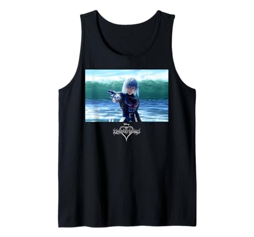 Débardeur Kingdom Hearts Riku portrait imprimé noir pour homme