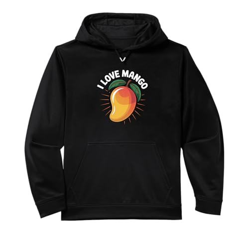 I Love Mango Juicy Tropical Fruit Lover Performance Hoodie